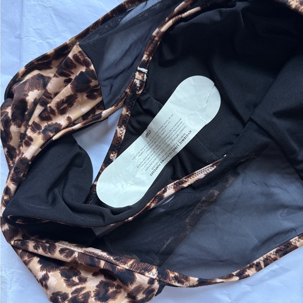 New without tags Aerie Leopard High Cut Cheeky Bikini Bottom - Picture 4 of 4